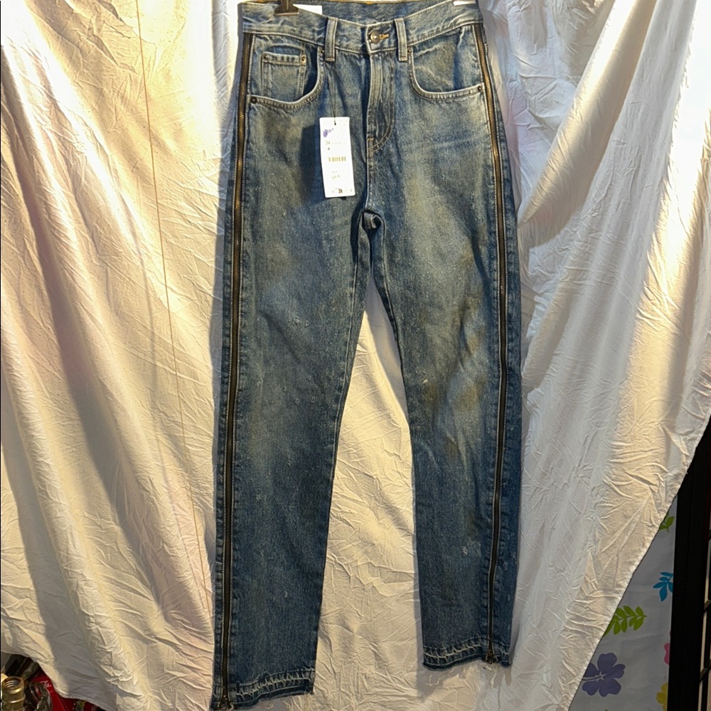 Men's Classic Blue Straight-Leg Jeans